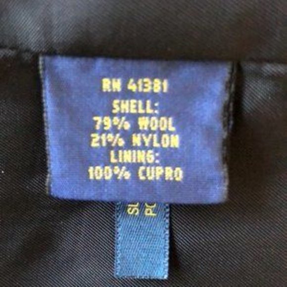 POLO Black Wool Blend Coat - Picture 5 of 9